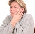 Woman with TMJ Disorder